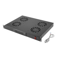 Miniatura 3 de PANEL VENTILACION LANBERG LCD 4 VENTILADORES TERMOSTATO 230V 1U RACK 19 NEGRO