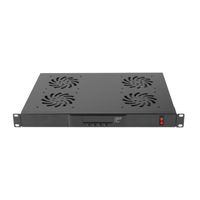 Miniatura 4 de PANEL VENTILACION LANBERG LCD 4 VENTILADORES TERMOSTATO 230V 1U RACK 19 NEGRO