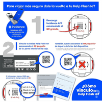 Miniatura 3 de LUZ EMERGENCIA HELP FLASH BALIZA IOT V16 9V HOMOLOGADA