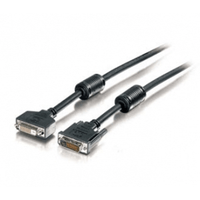 Miniatura 1 de CABLE ALARGO DVI EQUIP DUAL LINK MACHO - HEMBRA 3M CON FERRITAS 118973