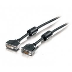 CABLE ALARGO DVI EQUIP DUAL LINK MACHO - HEMBRA 3M CON FERRITAS 118973