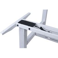Miniatura 3 de MESA ELECTRICA ERGONOMICA DOBLE "CARA A CARA" ALTURA REGULABLE SIN TABLERO COLOR ESTRUCTURA GRIS CON