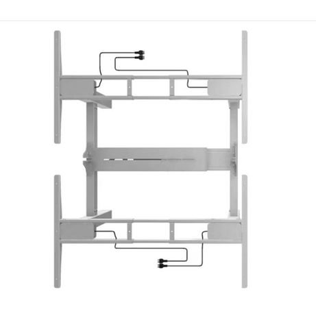 MESA ELECTRICA ERGONOMICA DOBLE "CARA A CARA" ALTURA REGULABLE SIN TABLERO COLOR ESTRUCTURA GRIS CON - Imagen 5 de 9 MESA ELECTRICA ERGONOMICA DOBLE "CARA A CARA" ALTURA REGULABLE SIN TABLERO COLOR ESTRUCTURA GRIS CON - Imagen 5 de 9
