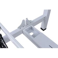 Miniatura 6 de MESA ELECTRICA ERGONOMICA DOBLE "CARA A CARA" ALTURA REGULABLE SIN TABLERO COLOR ESTRUCTURA GRIS CON