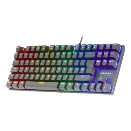 TECLADO MECANICO COMPACKTO TKL MARS GAMING MK80 ITALIANO BLACK ILUMINACION 12EFECTO SWITCH ROJO RGB - Imagen 3 de 5 TECLADO MECANICO COMPACKTO TKL MARS GAMING MK80 ITALIANO BLACK ILUMINACION 12EFECTO SWITCH ROJO RGB - Imagen 3 de 5