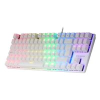 Miniatura 3 de TECLADO MECANICO COMPACKTO TKL MARS GAMING MK80 ITALIANO WHITE ILUMINACION 12EFECTOS SWITCH ROJO
