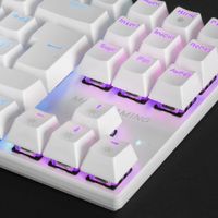 Miniatura 4 de TECLADO MECANICO COMPACKTO TKL MARS GAMING MK80 ITALIANO WHITE ILUMINACION 12EFECTOS SWITCH ROJO