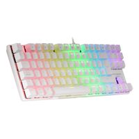 Miniatura 5 de TECLADO MECANICO COMPACKTO TKL MARS GAMING MK80 ITALIANO WHITE ILUMINACION 12EFECTOS SWITCH ROJO