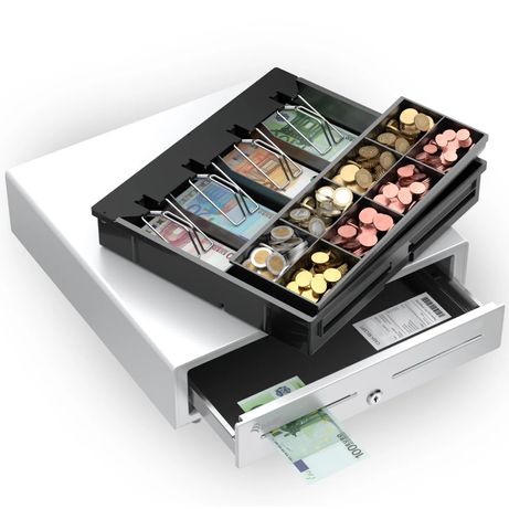 TPV CAJON PORTAMONEDAS EQUIP APERTURA MANUAL Y AUTOMATICA CONECTOR RJ11 COLOR BLANCO - Imagen 10 de 11 TPV CAJON PORTAMONEDAS EQUIP APERTURA MANUAL Y AUTOMATICA CONECTOR RJ11 COLOR BLANCO - Imagen 10 de 11