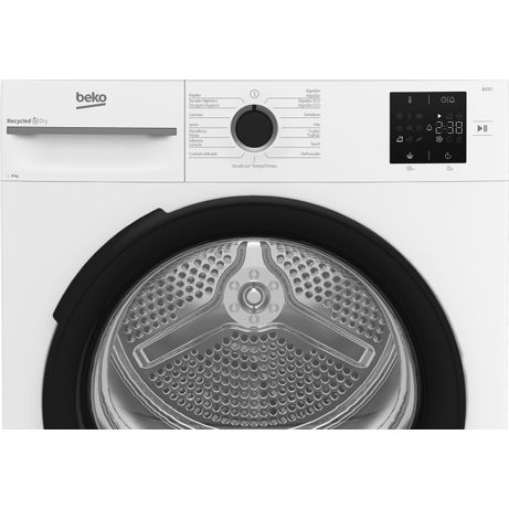 SECADORA CON BOMBA DE CALOR BEKO BM3T38220WB 8 KG E BLANCO - Imagen 5 de 9 SECADORA CON BOMBA DE CALOR BEKO BM3T38220WB 8 KG E BLANCO - Imagen 5 de 9