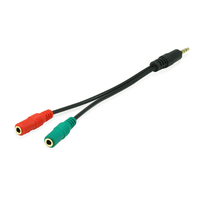 Miniatura 1 de CABLE DUPLICADOR AUDIO JACK 3.5MM 1 MACHO A DOS HEMBRAS