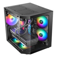 Miniatura 3 de CAJA MICROATX MARS GAMING MC3TLITE NEGRO 3 PANELES CRISTAL TEMPLADO GPU MAX. 275mm 1x3.5 2x2.5
