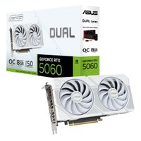 Miniatura 1 de ASUS Dual GeForce RTX 5060 8GB GDDR7 White Edition