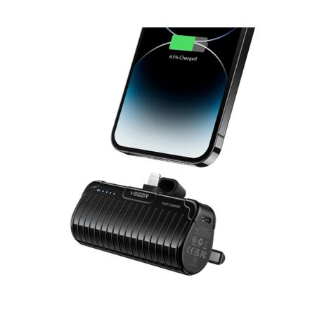 VEGER PLUGON L PRO VG W0558P 5000mAh Powerbank Lightning Bulit in with KickStand - Imagen 2 de 2 VEGER PLUGON L PRO VG W0558P 5000mAh Powerbank Lightning Bulit in with KickStand - Imagen 2 de 2