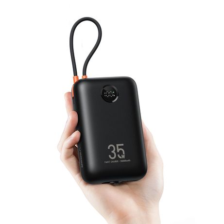 VEGER Powerbank 20000 mAh con cables Type C y Lightning inegrados 32Wk2 Negro - Imagen 3 de 4 VEGER Powerbank 20000 mAh con cables Type C y Lightning inegrados 32Wk2 Negro - Imagen 3 de 4