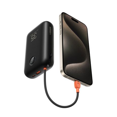 VEGER Powerbank 20000 mAh con cables Type C y Lightning inegrados 32Wk2 Negro - Imagen 4 de 4 VEGER Powerbank 20000 mAh con cables Type C y Lightning inegrados 32Wk2 Negro - Imagen 4 de 4