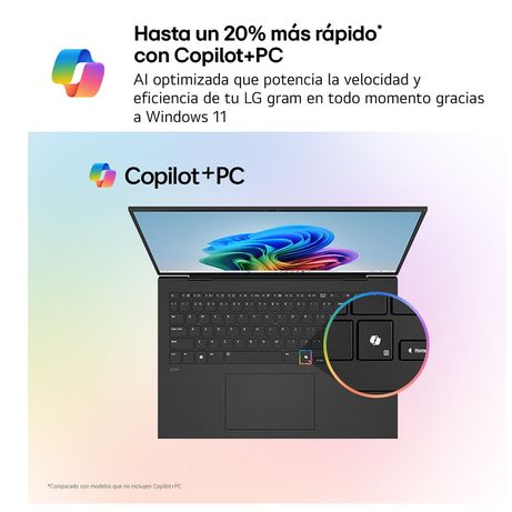 PORTATIL LG GRAM 16Z90TS-G.AU99B CORE U9-288V 32GB 1TBSSD 16" WQXGA W11H - Imagen 3 de 13 PORTATIL LG GRAM 16Z90TS-G.AU99B CORE U9-288V 32GB 1TBSSD 16" WQXGA W11H - Imagen 3 de 13