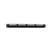 Miniatura 4 de PHASAK  Patch panel 19" 24P PHASAK Cat.6 UTP RJ45 DUAL 1U + Organizador - PU 2424  Negro