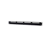 Miniatura 6 de PHASAK  Patch panel 19" 24P PHASAK Cat.6 UTP RJ45 DUAL 1U + Organizador - PU 2424  Negro