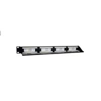 Miniatura 7 de PHASAK  Patch panel 19" 24P PHASAK Cat.6 UTP RJ45 DUAL 1U + Organizador - PU 2424  Negro