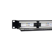 Miniatura 8 de PHASAK  Patch panel 19" 24P PHASAK Cat.6 UTP RJ45 DUAL 1U + Organizador - PU 2424  Negro