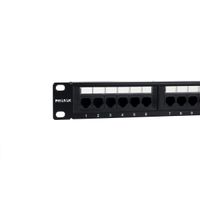 Miniatura 9 de PHASAK  Patch panel 19" 24P PHASAK Cat.6 UTP RJ45 DUAL 1U + Organizador - PU 2424  Negro