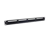 Miniatura 11 de PHASAK  Patch panel 19" 24P PHASAK Cat.6 UTP RJ45 DUAL 1U + Organizador - PU 2424  Negro