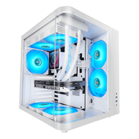 Miniatura 1 de CAJA ATX SEMITORRE MARS GAMING MCCURV BLANCO CRISTAL TEMPLADO CONTINUO GPU MAX. 334mm 1x3.5 2x2.5