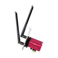 Miniatura 1 de Cudy Adaptador de Red PCIe Tribanda WiFi 7 BE9300 - Bluetooth 5.4 - Disipador Termico - Color Negro/Rojo