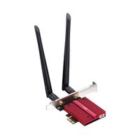 Miniatura 3 de Cudy Adaptador de Red PCIe Tribanda WiFi 7 BE9300 - Bluetooth 5.4 - Disipador Termico - Color Negro/Rojo