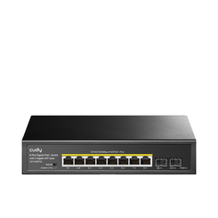 CUDY 8-Port Gigabit PoE+ Switch with 2 Gigabit SFP slot 120W