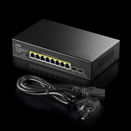 CUDY 8-Port Gigabit PoE+ Switch with 2 Gigabit SFP slot 120W - Imagen 5 de 5 CUDY 8-Port Gigabit PoE+ Switch with 2 Gigabit SFP slot 120W - Imagen 5 de 5