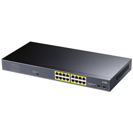 CUDY 16-Port Gigabit PoE+ Switch with 2 Gigabit SFP ports 200W - Imagen 3 de 4 CUDY 16-Port Gigabit PoE+ Switch with 2 Gigabit SFP ports 200W - Imagen 3 de 4