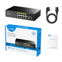Miniatura 6 de Cudy GS1010P Switch Gigabit PoE+ de 8 Puertos con 2 Puertos de Enlace Ascendente Gigabit