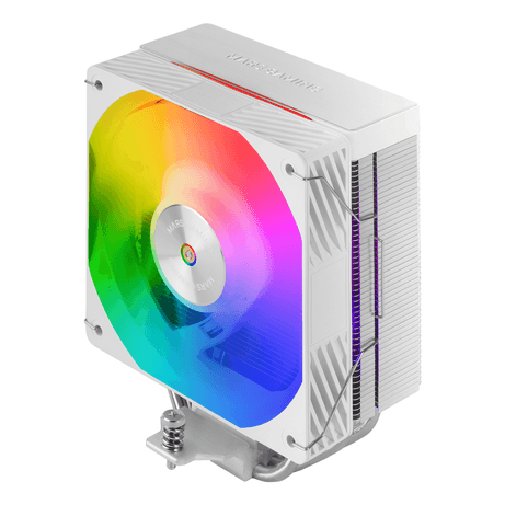 VENTILADOR CON DISIPADOR DE CPU MARS GAMING MCPUX4ARGB BLANCO ARGB PWM SI 120mm TDP 220W - Imagen 1 de 6 VENTILADOR CON DISIPADOR DE CPU MARS GAMING MCPUX4ARGB BLANCO ARGB PWM SI 120mm TDP 220W - Imagen 1 de 6