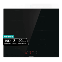 Miniatura 1 de VITROCERAMICA INDUCCION HISENSE HI6311BSCE 3 ZONAS COCCION ANCHO 60 CM