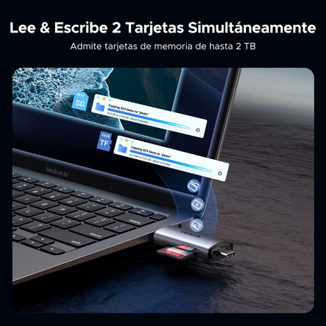 UGREEN LECTOR DE TARJETA UGREEN 2 EN 1 USB C OTG - Imagen 6 de 10 UGREEN LECTOR DE TARJETA UGREEN 2 EN 1 USB C OTG - Imagen 6 de 10