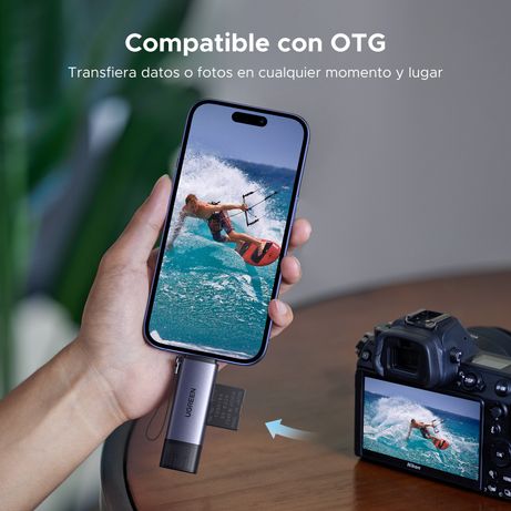 UGREEN LECTOR DE TARJETA UGREEN 2 EN 1 USB C OTG - Imagen 7 de 10 UGREEN LECTOR DE TARJETA UGREEN 2 EN 1 USB C OTG - Imagen 7 de 10