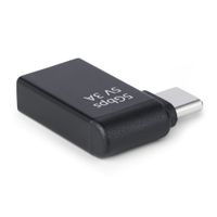 Miniatura 3 de Adaptador Acodado USB-C a USB-A - USB Tipo C - Conversor Compacto USB Tipo C Macho a USB Hembra - Carcasa de Metal - 5Gb