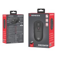 Miniatura 15 de RATON GAMING GENESIS ZIRCON 660 WIRELESS/CABLE/BT 12.000 DPI ULTRALIVIANO