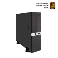 Miniatura 2 de COOLBOX  COOLBOX CAJA MATX SLIM T450S USB3.2 GEN1 FTE.300TBZ 300W 80+BRONZE  Negro Incluye Fuente