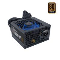 Miniatura 1 de Fuente Alimentación 650W COOLBOX  COOLBOX FUENTE DE ALIMENTACION ATX COOLPOWER 650W 80+BRONZE (115V-230V) 80 PLUS Bronze  Negro