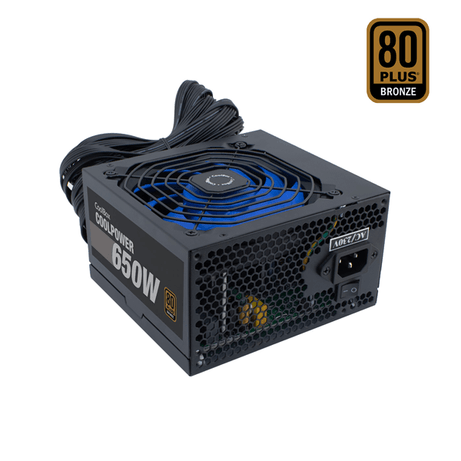 Fuente Alimentación 650W COOLBOX COOLBOX FUENTE DE ALIMENTACION ATX COOLPOWER 650W 80+BRONZE (115V-230V) 80 PLUS Bronze Negro - Imagen 1 de 4 Fuente Alimentación 650W COOLBOX COOLBOX FUENTE DE ALIMENTACION ATX COOLPOWER 650W 80+BRONZE (115V-230V) 80 PLUS Bronze Negro - Imagen 1 de 4