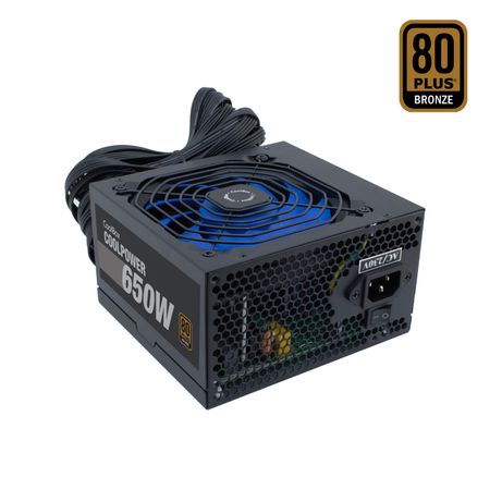 Fuente Alimentación 650W COOLBOX COOLBOX FUENTE DE ALIMENTACION ATX COOLPOWER 650W 80+BRONZE (115V-230V) 80 PLUS Bronze Negro - Imagen 2 de 4 Fuente Alimentación 650W COOLBOX COOLBOX FUENTE DE ALIMENTACION ATX COOLPOWER 650W 80+BRONZE (115V-230V) 80 PLUS Bronze Negro - Imagen 2 de 4