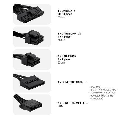 Fuente Alimentación 650W COOLBOX COOLBOX FUENTE DE ALIMENTACION ATX COOLPOWER 650W 80+BRONZE (115V-230V) 80 PLUS Bronze Negro - Imagen 4 de 4 Fuente Alimentación 650W COOLBOX COOLBOX FUENTE DE ALIMENTACION ATX COOLPOWER 650W 80+BRONZE (115V-230V) 80 PLUS Bronze Negro - Imagen 4 de 4