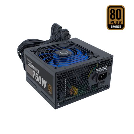 Fuente Alimentación 750W COOLBOX COOLBOX FUENTE DE ALIMENTACION ATX COOLPOWER 750W 80+BRONZE (115V-230V) 80 PLUS Bronze Negro - Imagen 2 de 4 Fuente Alimentación 750W COOLBOX COOLBOX FUENTE DE ALIMENTACION ATX COOLPOWER 750W 80+BRONZE (115V-230V) 80 PLUS Bronze Negro - Imagen 2 de 4