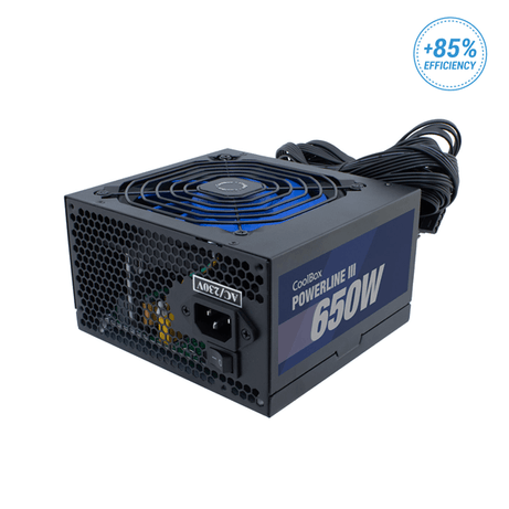 FUENTE ALIMENTACION 650W COOLBOX POWERLINE3 PFC-ACTIVO 85+ 4SATA 12CM ATX - Imagen 1 de 4 FUENTE ALIMENTACION 650W COOLBOX POWERLINE3 PFC-ACTIVO 85+ 4SATA 12CM ATX - Imagen 1 de 4
