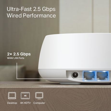 PUNTO DE ACCESO INTERIOR MESH WIFI 7 TP-LINK BE25 2-PACK BE5000 DUALBAND 4324Mbps EN 5GHz 2x2.5Gb - Imagen 6 de 9 PUNTO DE ACCESO INTERIOR MESH WIFI 7 TP-LINK BE25 2-PACK BE5000 DUALBAND 4324Mbps EN 5GHz 2x2.5Gb - Imagen 6 de 9