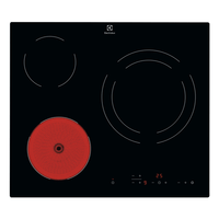 Miniatura 1 de VITROCERAMICA INDEPENDIENTE RADIANTES ELECTROLUX LR633CK 3 ZONAS COCCION ANCHO 56 CM