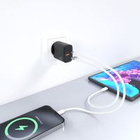 Miniatura 7 de CARGADOR USB PARED AISENS GAN 30W USB-C PD3.0 QC4.0 NEGRO